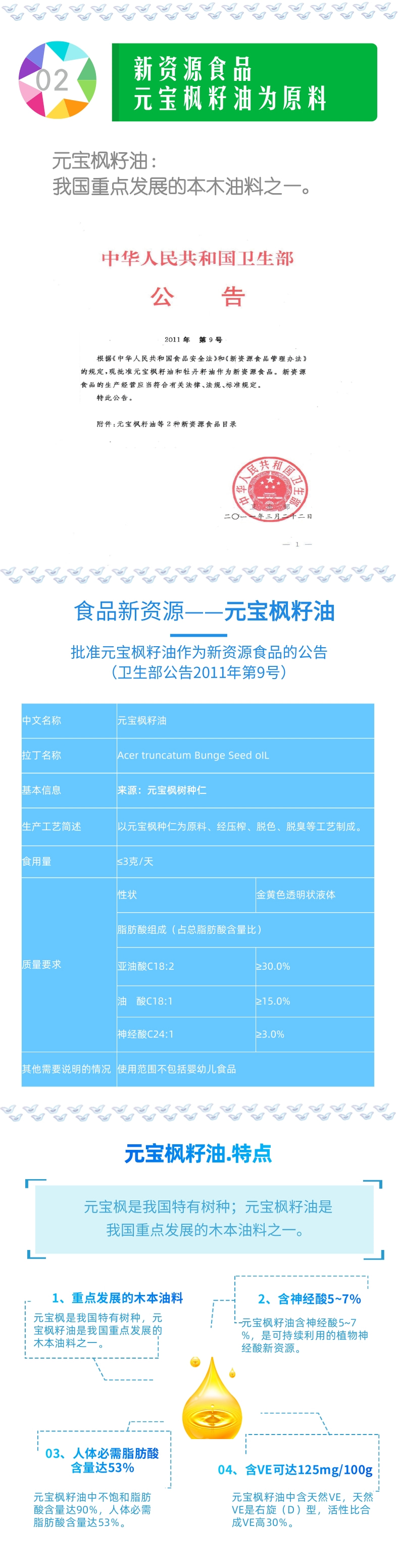 元宝枫籽油软胶囊 特点 2